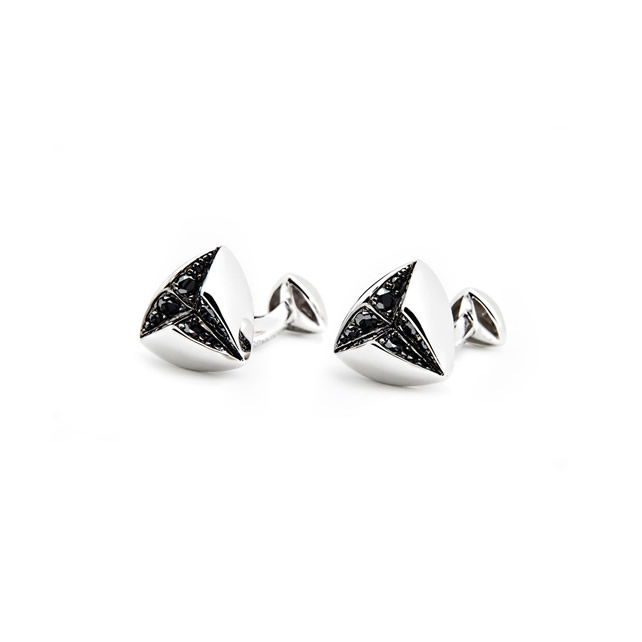 BLACK DIAMOND STAR CUFFLINKS