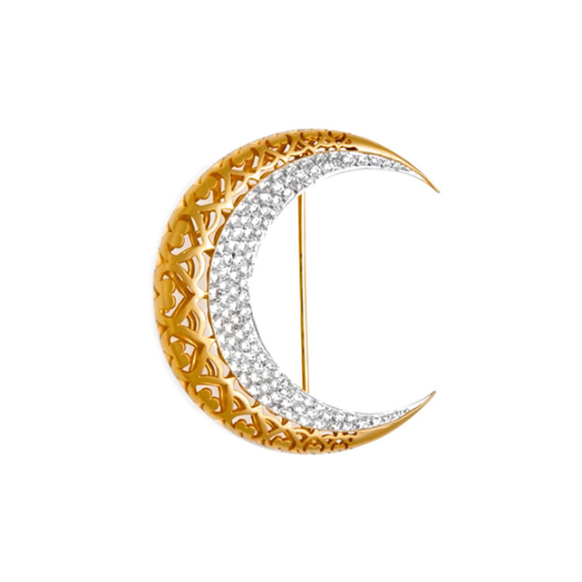 CRESCENT BROOCH