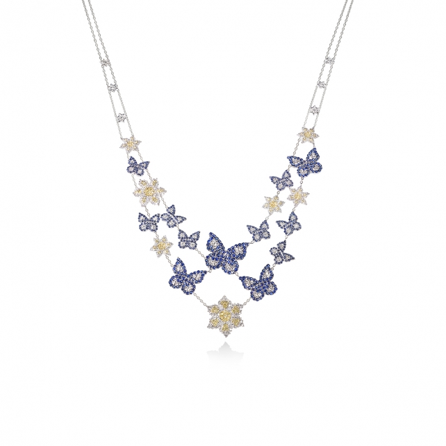 SAPPHIRE BUTTERFLY NECKLACE