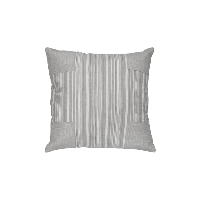 STRIPED PATCHY LINEN PILLOW