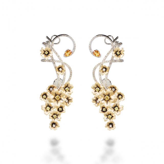 YELLOW SAPPHIRE VERVAIN EARRING