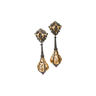 Ametist Topuz Earrings