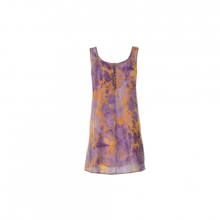 Ebru Patterned Sleeveless Wool Dress