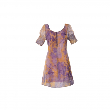 Ebru Patterned Wool Dress