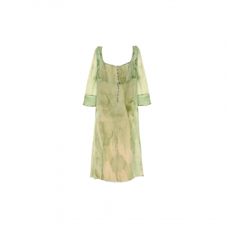 Ebru Patterned Wool Dress