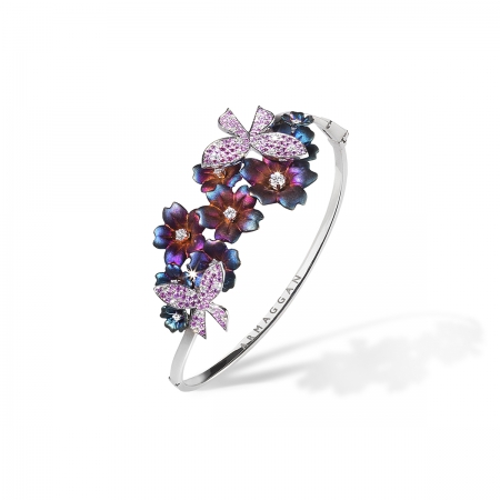 Pink Sapphire Butterfly Bracelet