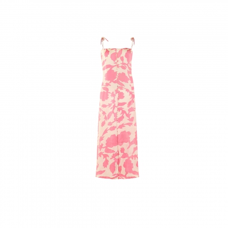 Printed Maxi Silk Dress