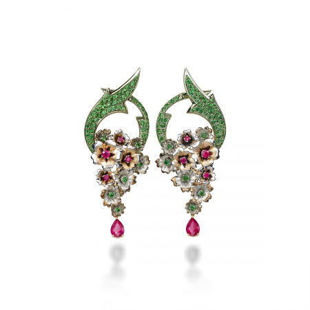 Ruby Vervain Earrings