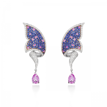 Sapphire Carbonell Butterfly Earring