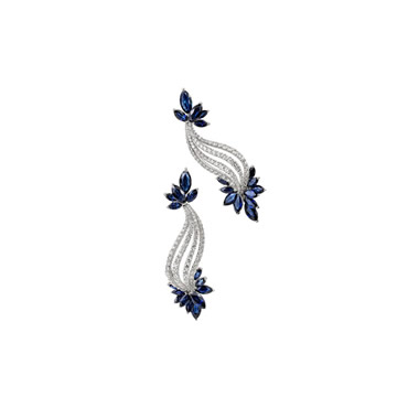 Sapphire Helix Earirngs