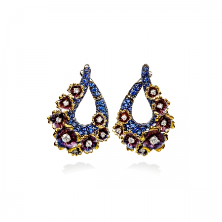 Sapphire Vervain Earrings