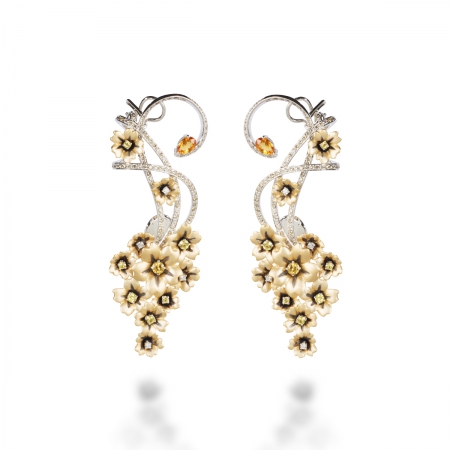 Yellow Sapphire Vervain Earring