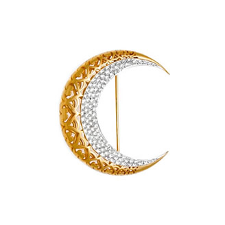 CRESCENT BROOCH