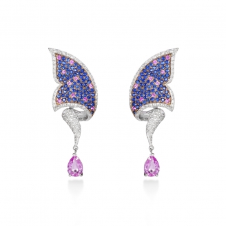 SAPPHIRE CARBONELL BUTTERFLY EARRING